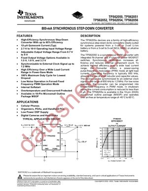 TPS62052DGS datasheet  